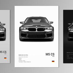 BMW M5 CS F90 Poster Print | Wall Art | Car Photography