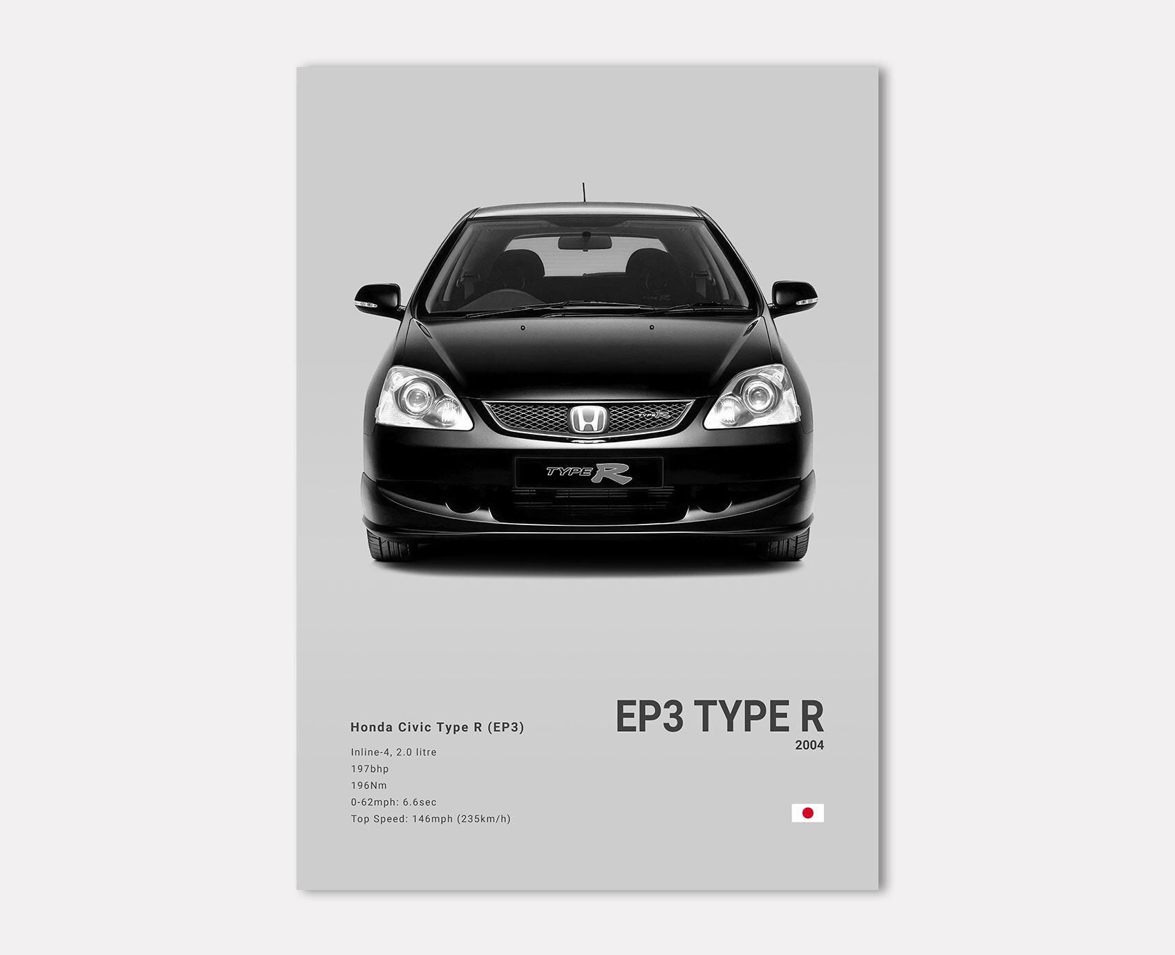 Honda Civic Type R EP3 Poster Print | Wall Art | Car Photography - Etsy