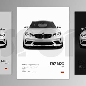 M2 Competition F87 Poster Print | Wall Art | Car Photography