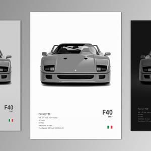 Ferrari 550 Maranello Poster Print | Wall Art | Car Photography - Etsy