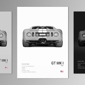 Ford GT Mk1 Poster Print | Wall Art | Car Photography