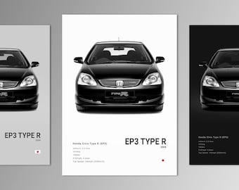 ホンダ シビック タイプR エボリューション ポスター - Etsy 日本