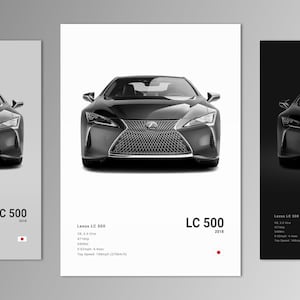 Impresión / Arte mural / Fotografía de coches del Lexus LC 500