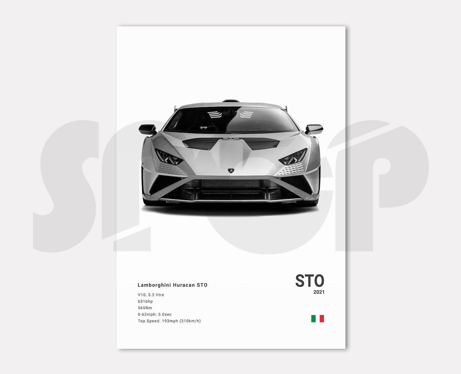 Lamborghini Huracan STO Poster Print | Wall Art | Car Photography - Etsy