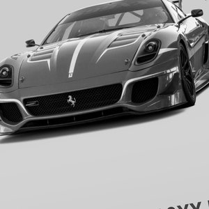 Ferrari 599XX Evo Poster Print Wall Art Car Photography - Etsy