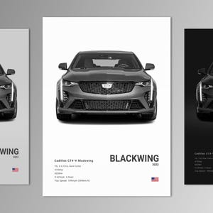 CT4-V Blackwing Poster Print | Wall Art | Car Photography
