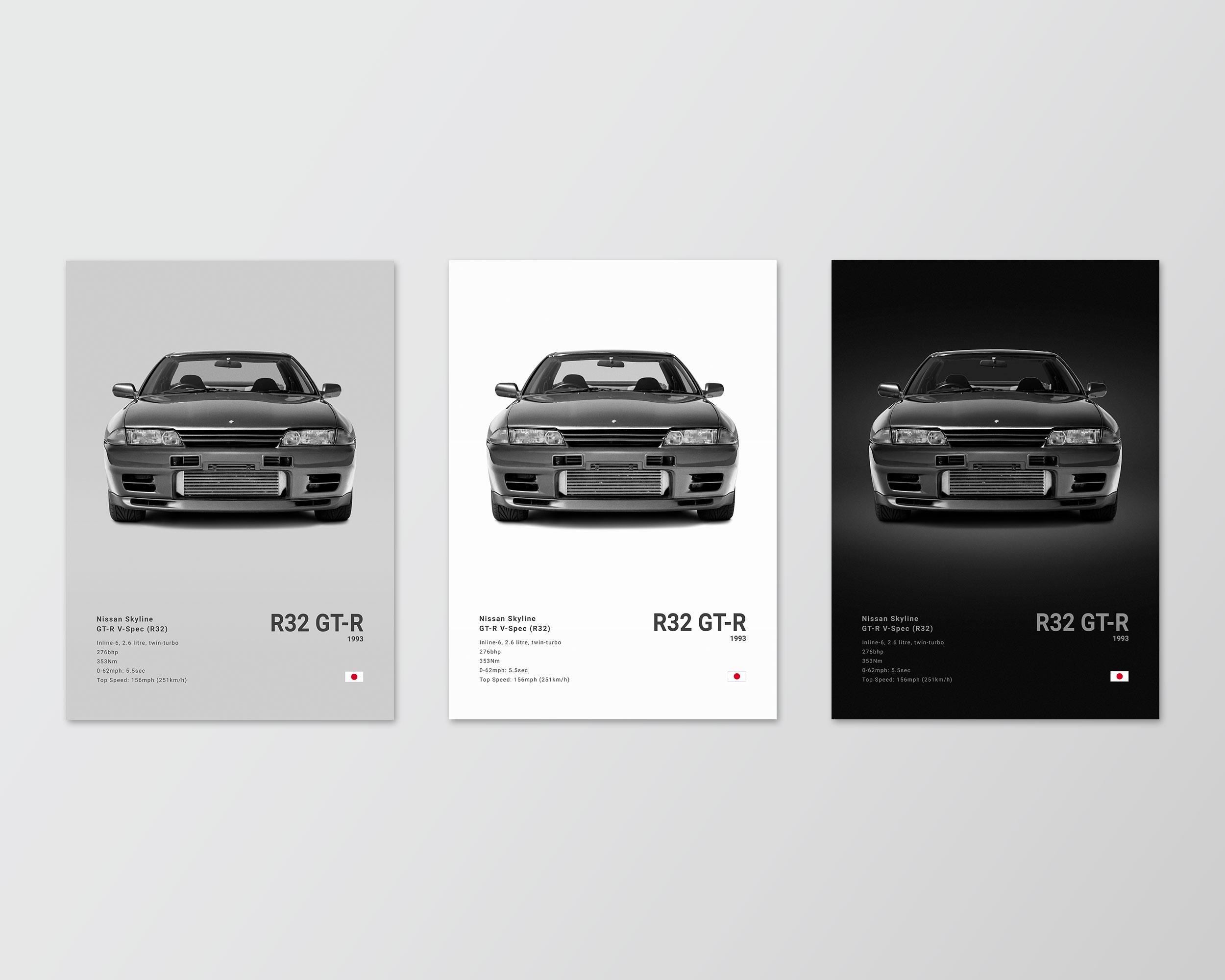 Nissan Skyline R32 Poster Print | Wall Art | Car Photography - Etsy