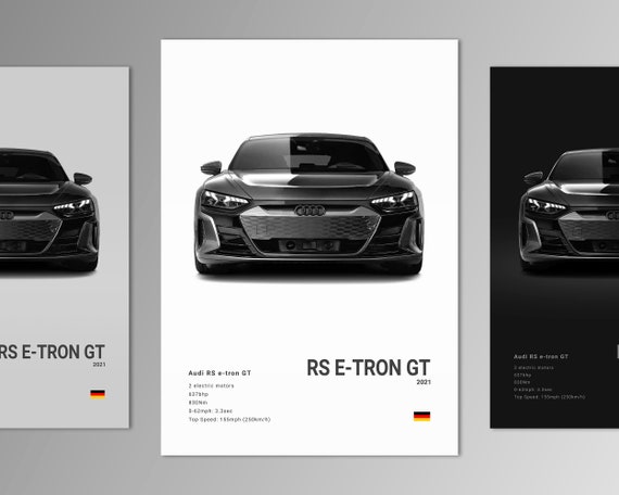 Audi RS E-tron GT Poster Print Wall Art Car Photography - Etsy Canada