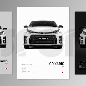 Toyota GR Yaris Poster Print | Wall Art | Car Photography