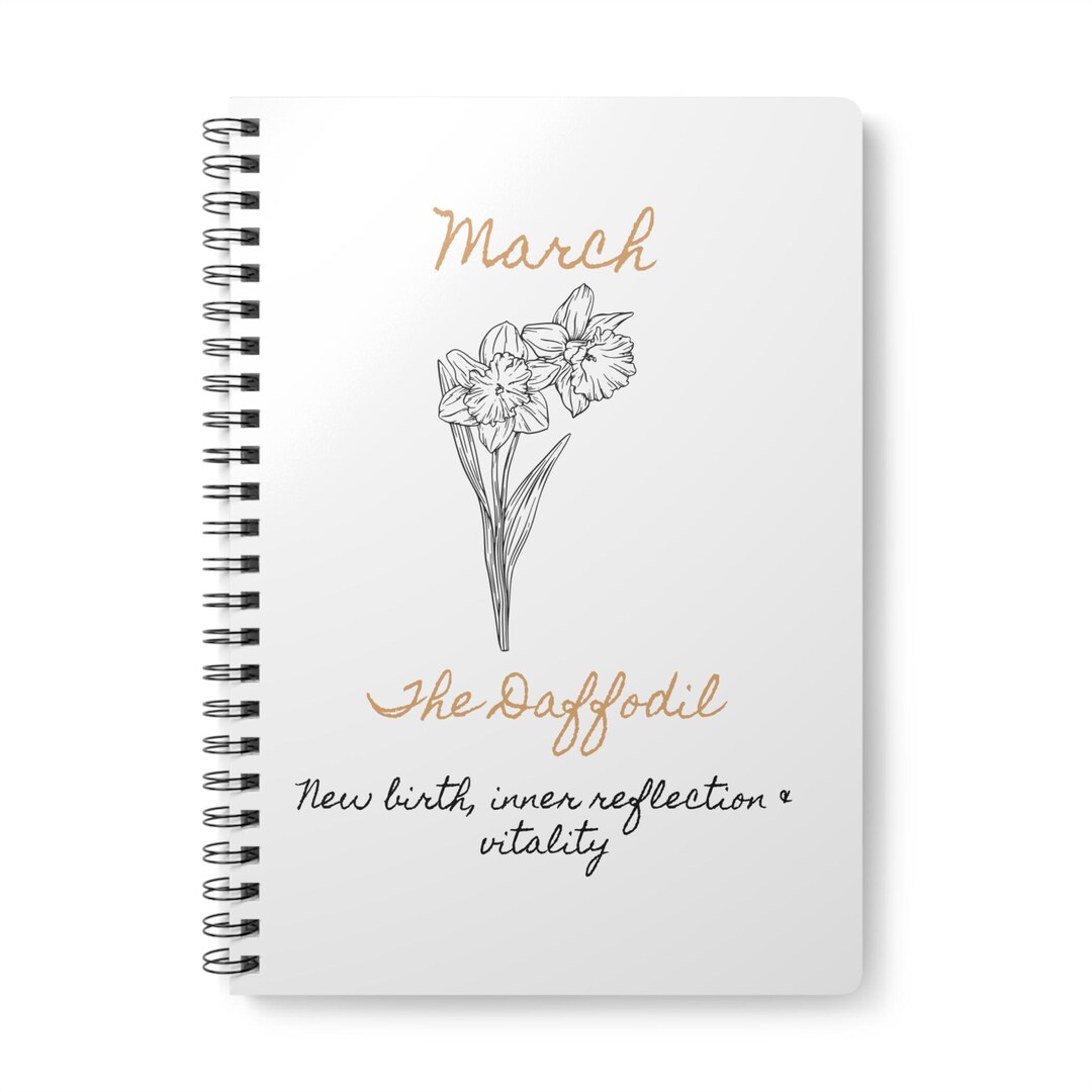 March Wirobound Softcover Notebook, A5 - Etsy