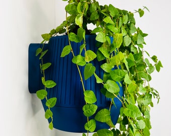 Vertical Stripe Planter // Wall Mounted Pot Planter // Screw Fixture // 3 Sizes // Large Colour Range