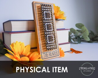 The Reader Black and White Bookish String Art Wall Decor