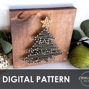 Christmas Tree String Art Pattern DIY - Etsy