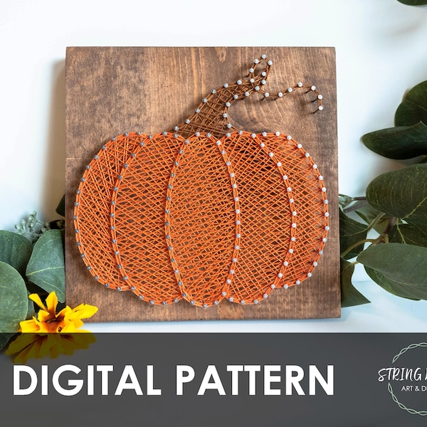 Fall Pumpkin String Art Pattern