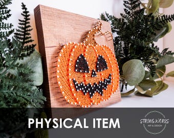 Halloween Jack-O-Lantern String Art Wall Decor