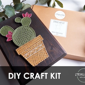 DIY Kit Prickly Pear Cactus String Art