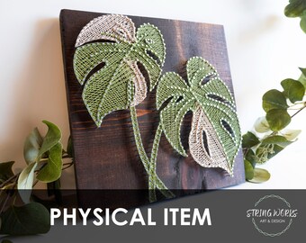 Monstera String Art 12x12
