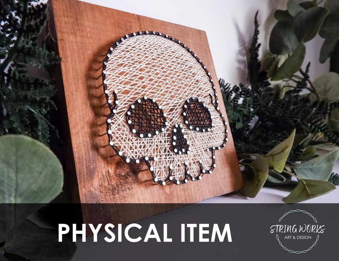 Skull String Design Skull String Art - Etsy