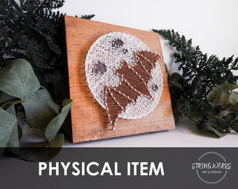 Halloween Bat & Moon String Art