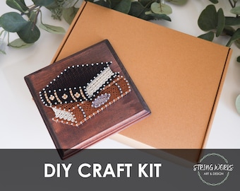 DIY Kit 2 Stacked Books String Art
