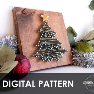 Christmas Tree String Art Pattern DIY - Etsy