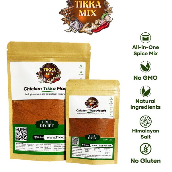 Homemade Chicken Tikka Masala Spice Mix - Gluten-Free Indian Curry Blend for Quick Recipes