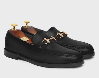 Handgemaakte leren Horsebit-loafers: klassieke instappers voor heren