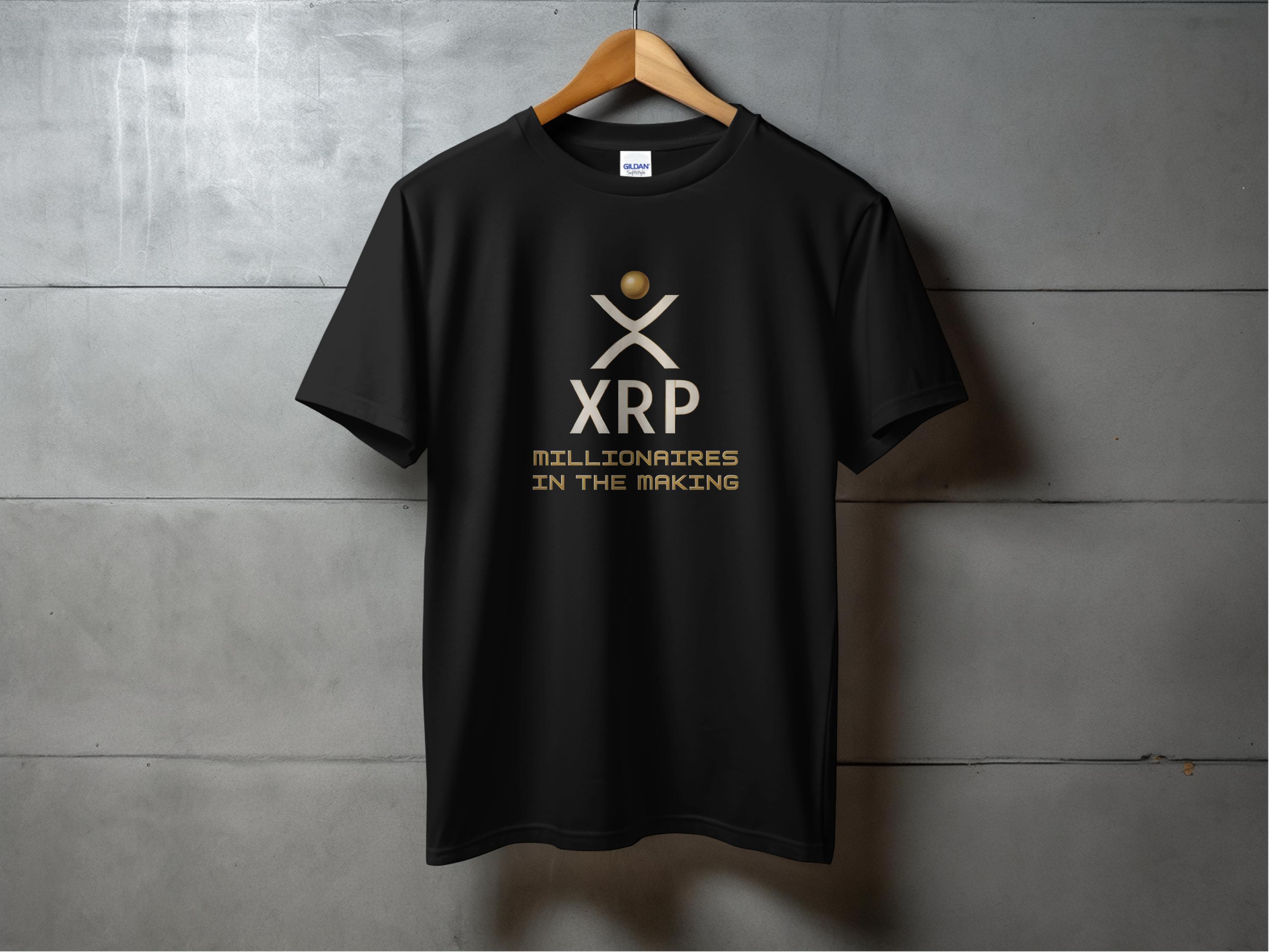 XRP Tシャツ、億万長者を目指すTシャツ、暗号通貨シャツ、経済的成功グラフィックTシャツ、流行の暗号通貨シャツ、投資にインスパイアされたTシャツ -  Etsy 日本