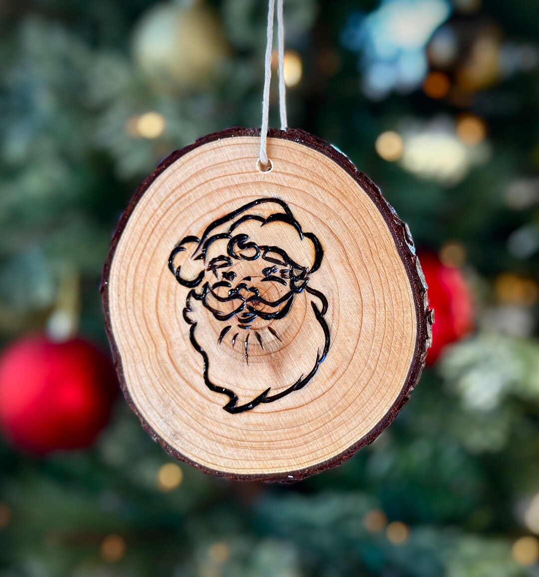 Wood Burned Christmas Tree Ornaments Stocking Stuffers Etsy