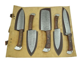 Damascus Chef Knife Set Premium Quality Kitchen Knife Set