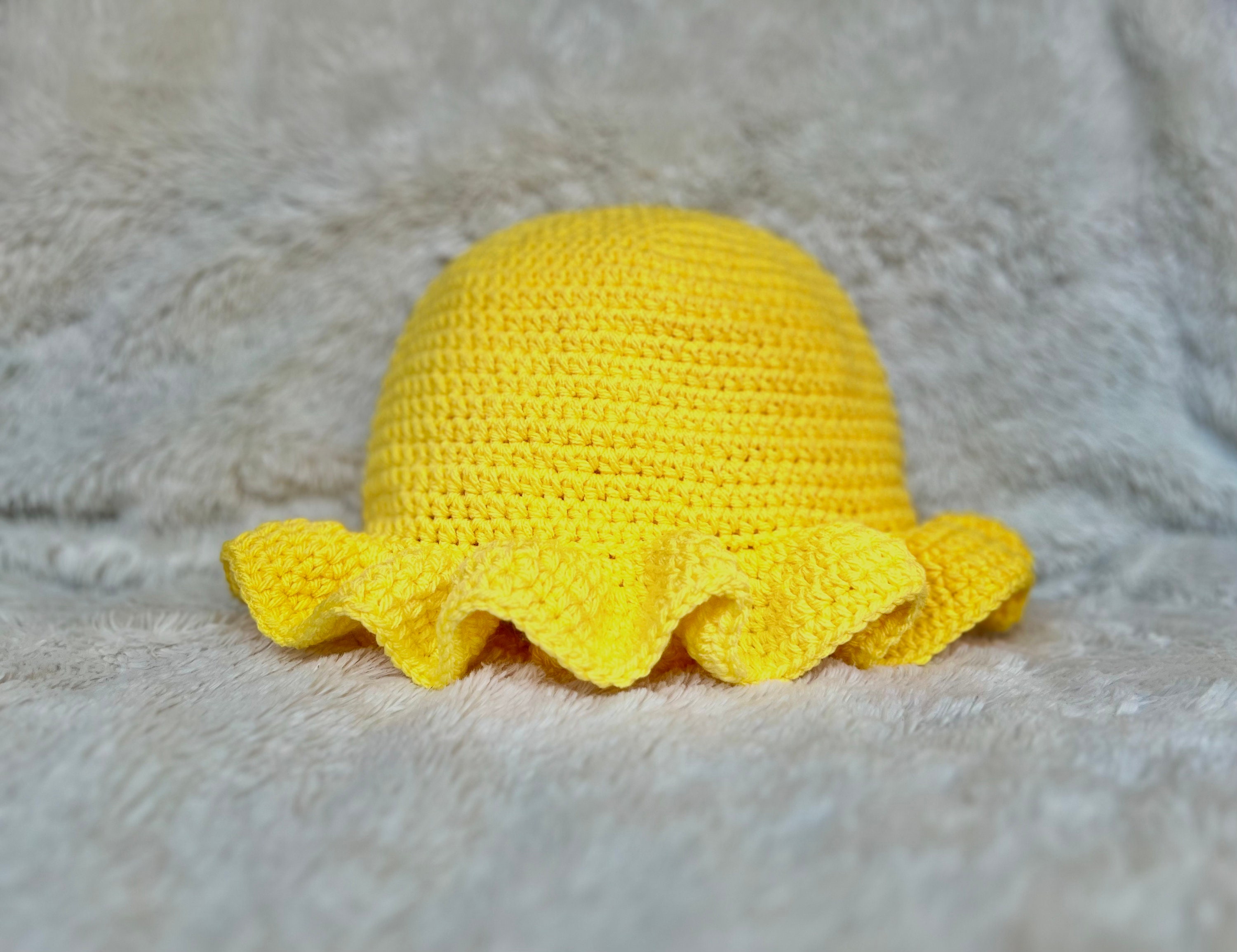 Crochet Ruffle Hat Pattern Etsy Crochet Ruffle Hat Pattern Etsy