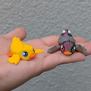 Mini Duck 3D Printed Articulated Model - Mallard - Cute Miniature Animals - Flexi Figures - Duck Lover Gifts - Ducky - Duckies