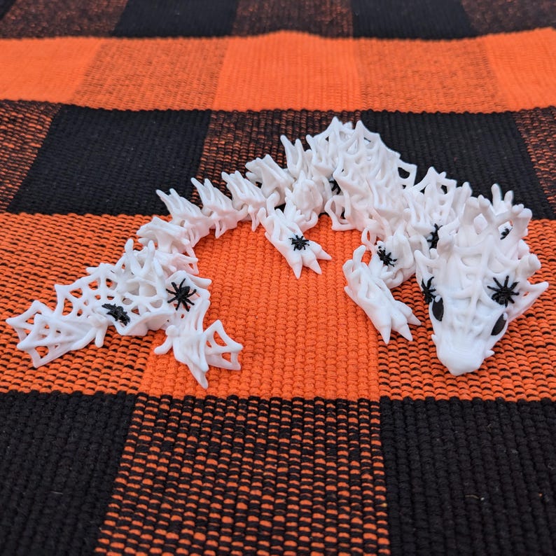Spiderweb Dragon Baby or Tadling 3D Printed Articulated Model Spiders