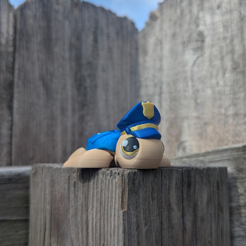 Police Officer Turtle 3D Printed Mini Articulated Figure: First ...