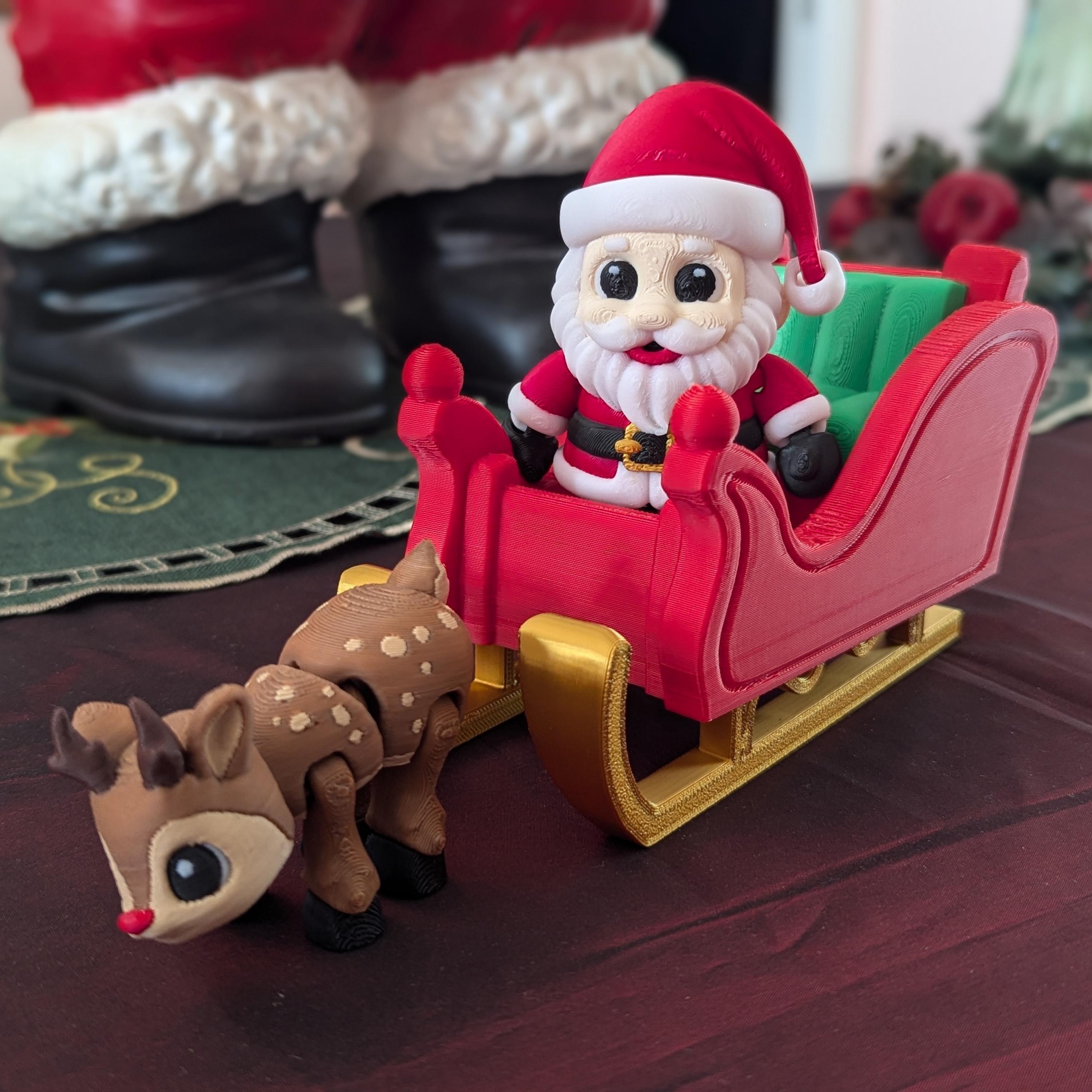 Santa reindeerトナカイ サンタ フィギュア メモリーレーン Santa