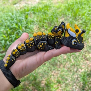Butterfly Dragon 3D printed Model - Full Size Articulated Dragon figure - Unique Gift - Cute Dragon - Spring - Butterfly Lovers - Garden