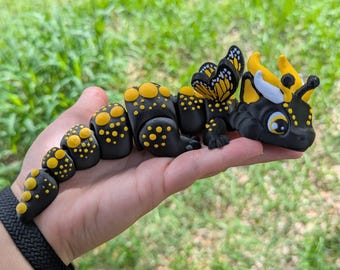 Butterfly Dragon 3D Printed Articulated Figure: Spring, Garden lovers, Fidget Model