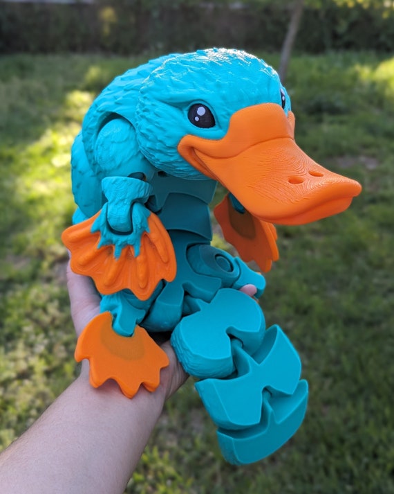 JUMBO Articulated Platypus 3D Printed Figure With Removable