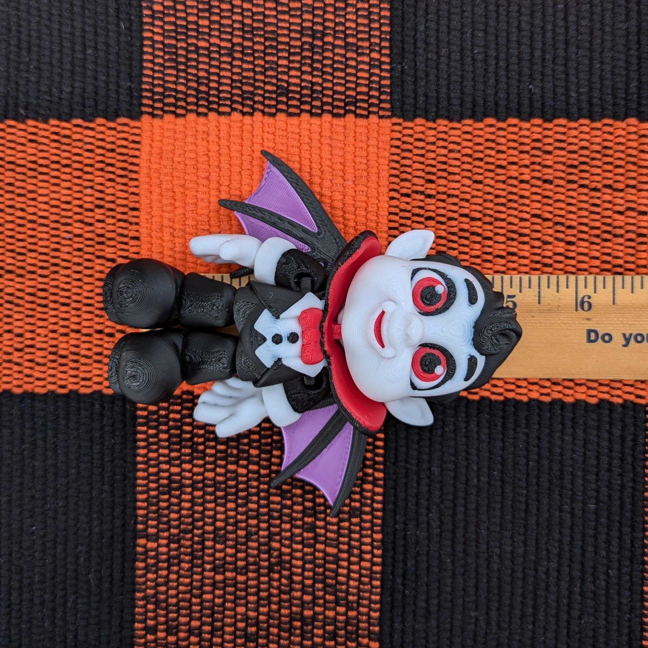Little Vampire Baby Dracula 3D Printed Articulated Figure: Unique
