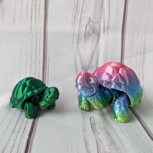 Tortoise 3D Printed Figure - Articulated Model - Tuckable Legs & Head