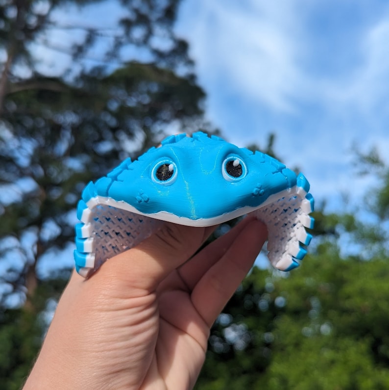 Ray Fidget Sting Ray 3D Printed Articulated Fidget Figure: Sea Life Model, Ocean ...