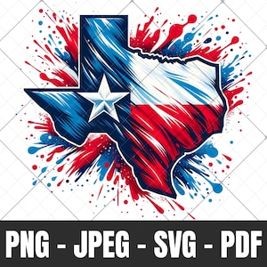Texas Flag Paint Splash State png, Texas Clipart, Texas flag PNG, Sublimation designs, DTG, Texas Sublimation Design, Watercolor png