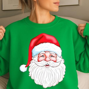 Retro Santa Claus Png, Santa Christmas Png, Santa Face Png, Christmas Graphics Png, Santa Head Png, Funny Santa Png, Digital Files