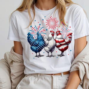 Patriotic usa Chicken Png, Independence Day, USA Flag Png, Funny Patriotic PNG, Freedom PNG, Funny Farmer 4th of July, Chicken Png,