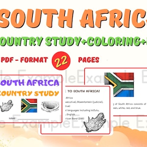 South Africa Country Study+Coloring+EX Activities