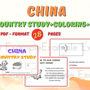China Country Study+Coloring+EX Activities