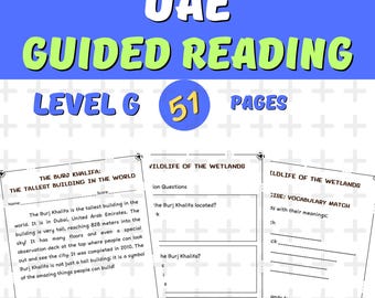 United arab emirates 1st Grade Guided Reading Passages & Questions Levels G