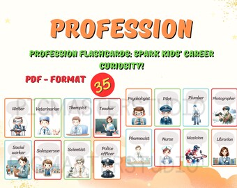 35 Carrièreverkenning leuk gemaakt: beroepsflitskaarten voor kinderen - Inspireer jonge geesten met een wereld vol spannende beroepen!