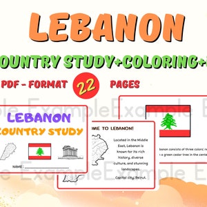 Libanon Landstudier + Målarbilder + EX-aktiviteter