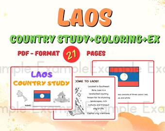 Laos Landenstudie+Kleuren+EX-activiteiten
